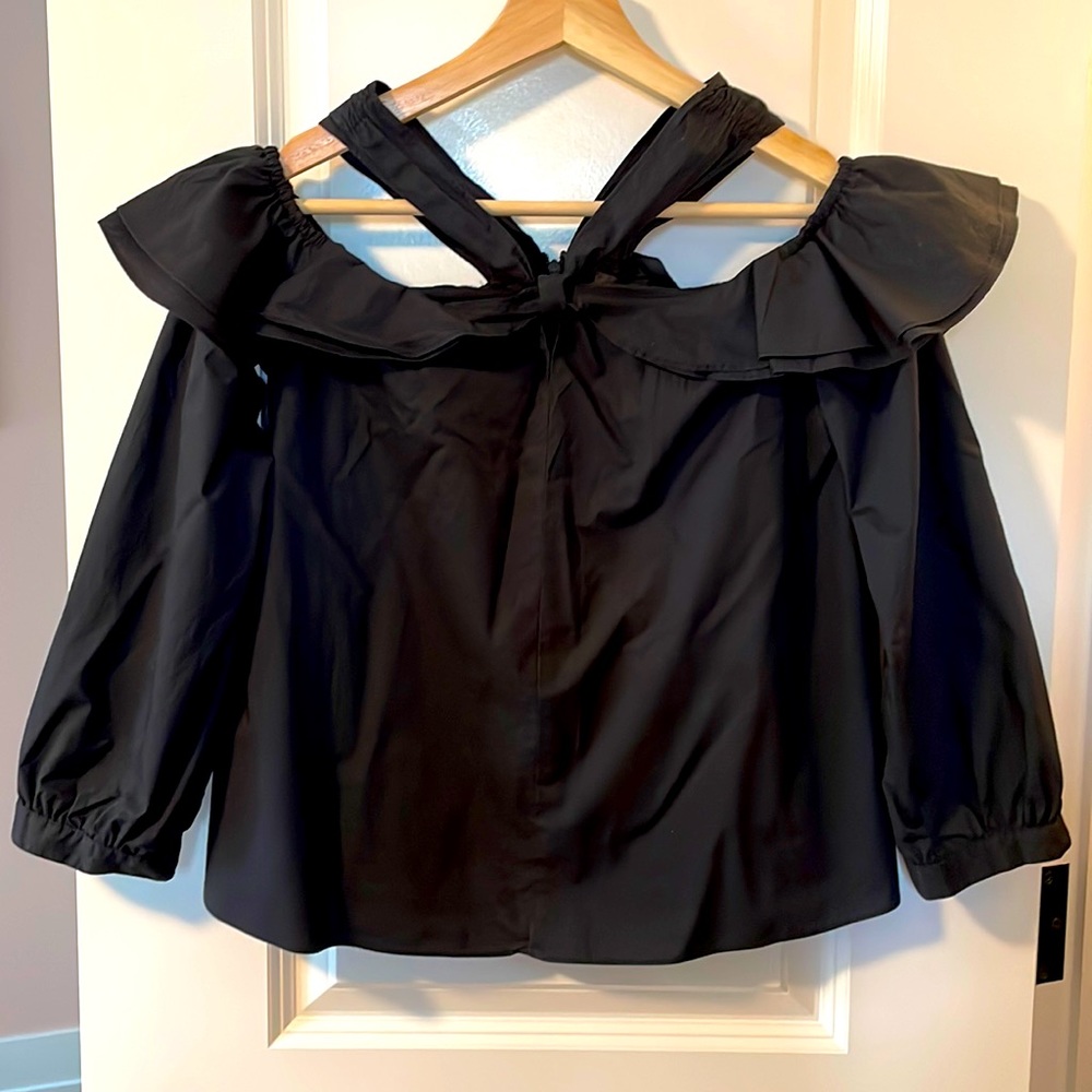 NWOT J. Crew Off Shoulder Ruffle Top
